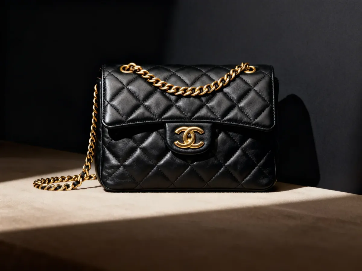 Klasyczne pikowane torebki Chanel z łańcuszkami