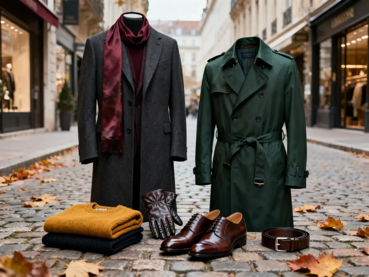 Eleganckie stylizacje męskie z różnymi fasonami płaszczy